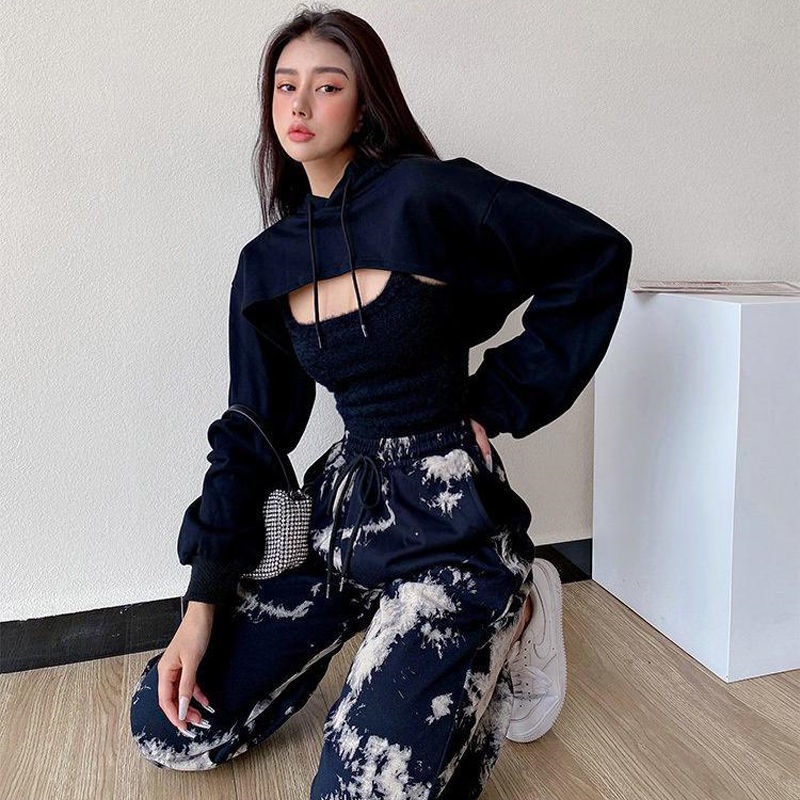 Áo hai dây ngắn màu trơn thiết kế đơn giản thời trang cho nữ