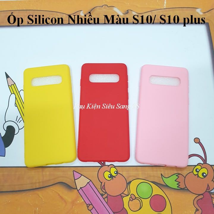 S10/ S10plus| Ốp Silicon Nhiều màu sắc dành cho Samsung S10/ S10 plus