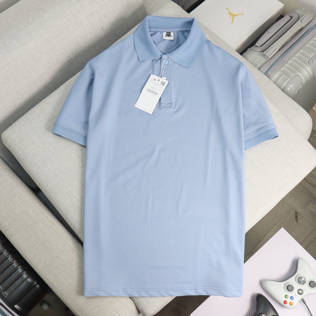Áo polo nam form rộng co giãn cao cấp đẹp có cổ màu trắng,đen thời trang MURADFASHION APL16