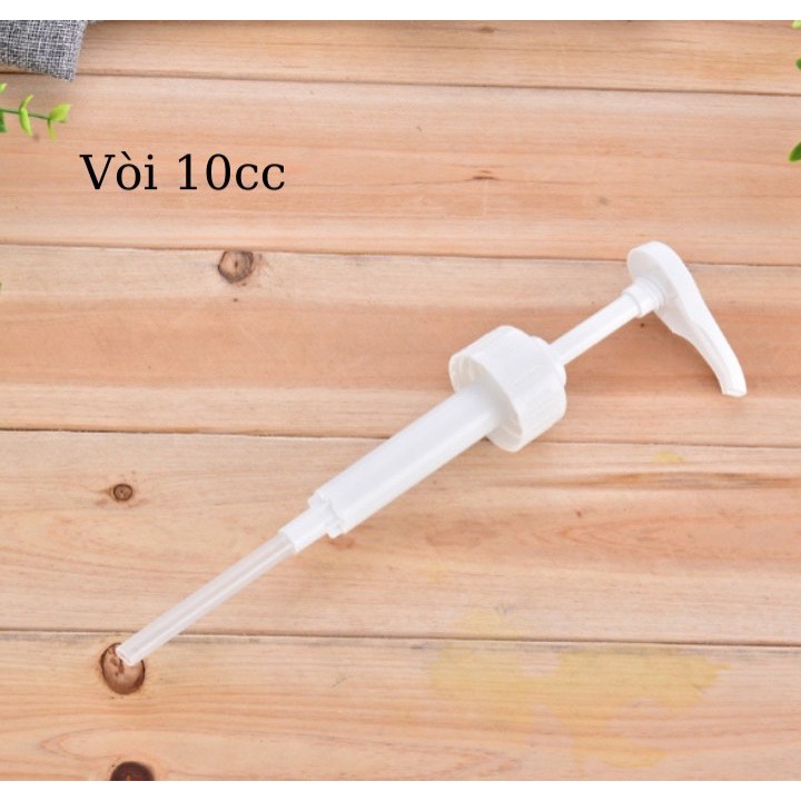 Vòi bình pump thủy tinh bơm 1 lần 10ml - Bình bơm đường , Bình bơm siro , Bình bơm sốt - Thiết bị pha chế