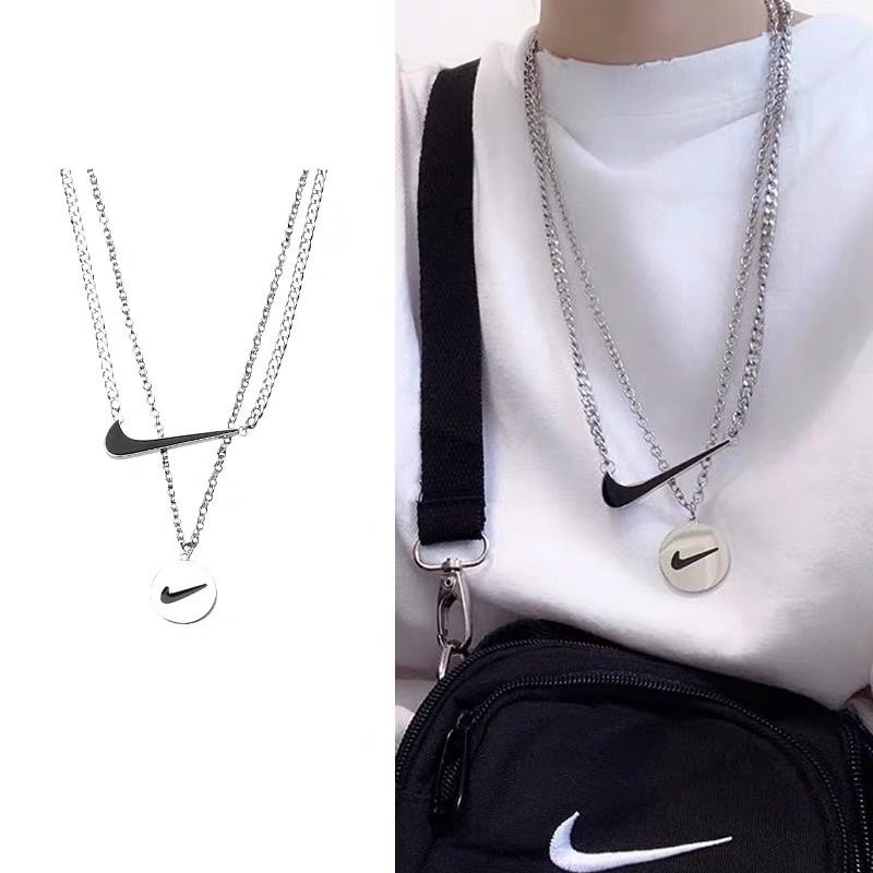 Dây chuyền vòng cổ titan unisex Nike Swoosh nam nữ hot trend