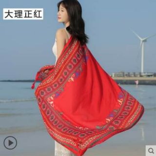 (Order) Khăn choàng thổ cẩm đi biển
