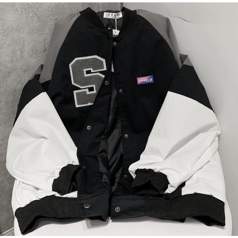 Áo khoác gió bomber chữ S unisex freesize