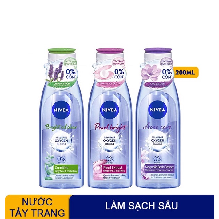 Nước Tẩy Trang Làm Sạch Sâu, Mềm Mịn Da Nivea Micellar Water