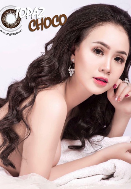 ✨✨ Kính áp tròng Silicone Hydrogel TOPAZ CHOCO ✨✨ Đeo được 24h ✨✨