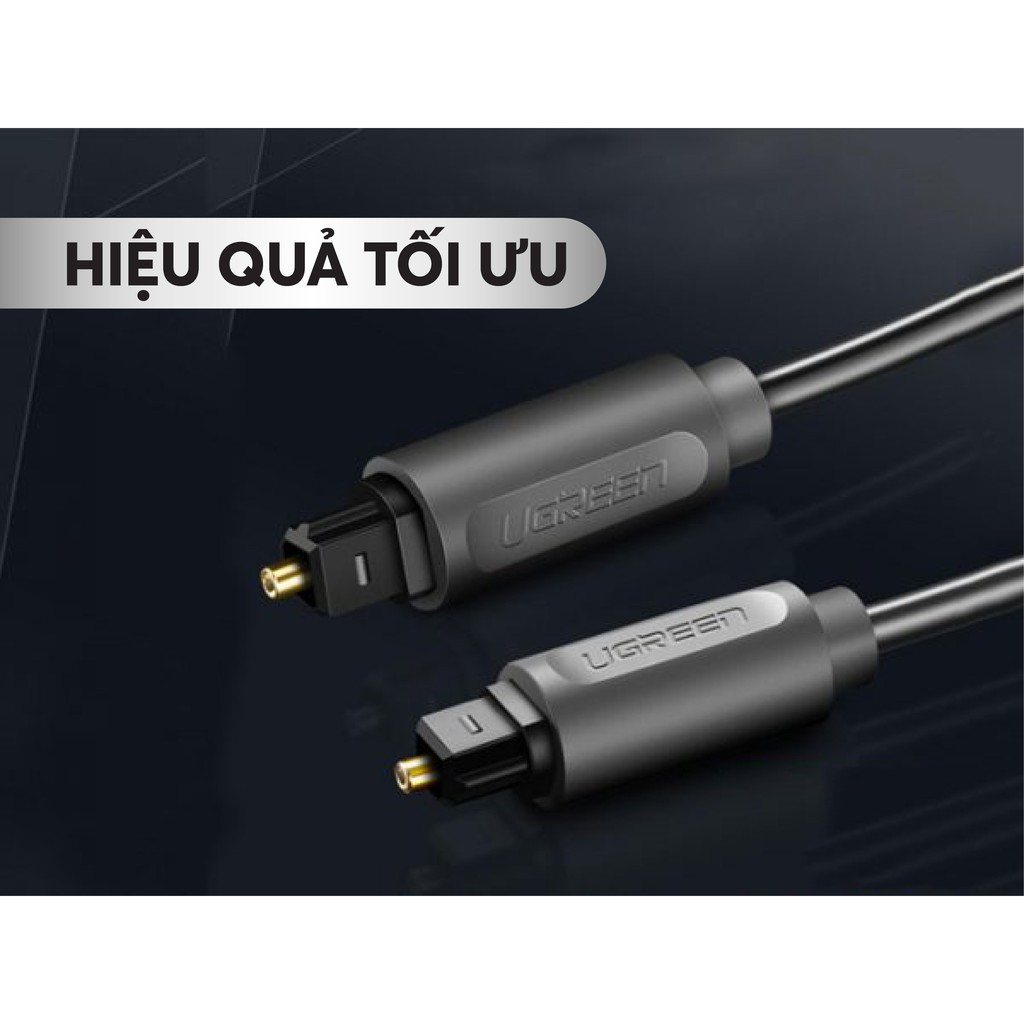 Dây audio quang (Toslink, Optical) UGREEN AV122 (đen) - Hàng chính hãng