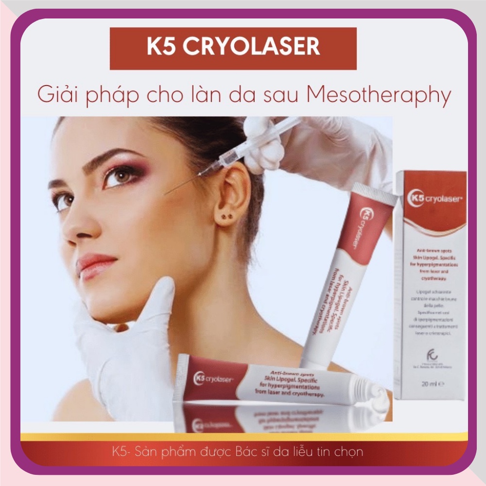 Kem Nám K5 Cryolaser hỗ trợ giảm nám, tàn nhang, dùng cho da nhạy cảm, da sau laser