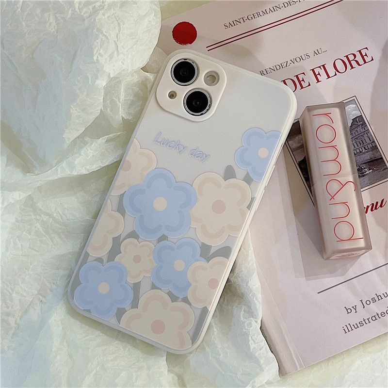 Ốp lưng iphone cạnh vuông hoa cúc BVC 6s/6splus/7/7plus/8/8plus/x/xr/xs/11/12/13/14/pro/max/plus/promax BVC966