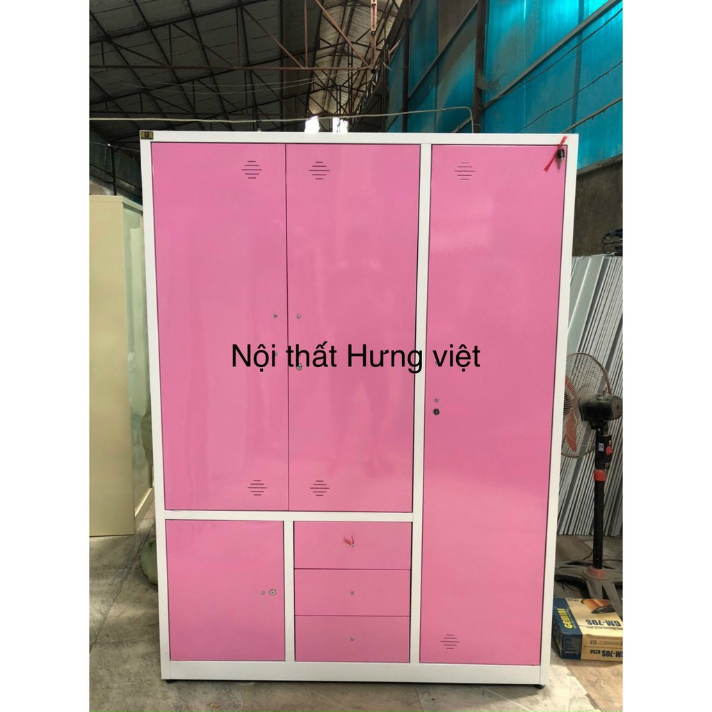 Tủ quần áo sắt sơn tĩnh điện Hưng Việt TQA3CC