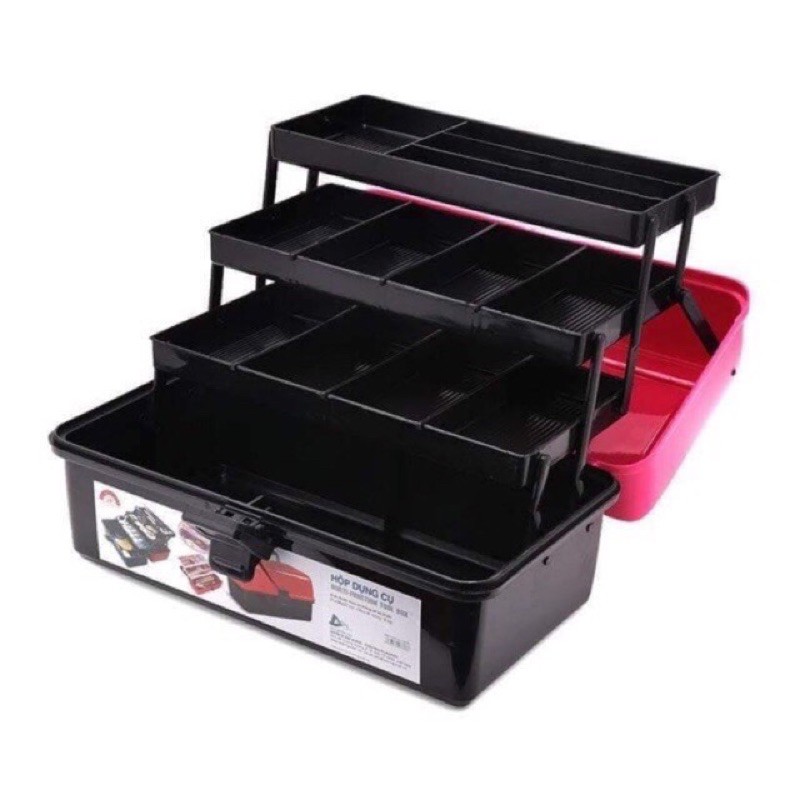cốp nhựa đựng dụng cụ ngang 20 dài 36 cao 21 giao màu ngẫu nhiên