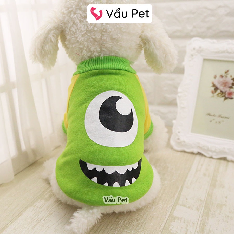 Áo Cho Chó Mèo Nỉ Hình Ngộ Nghĩnh Mùa Đông - Quần Áo Cho Chó Mèo Thú Cưng Vẩu Pet Shop