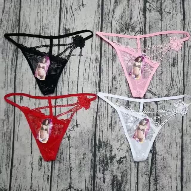 [Che tên] Quần lót nữ ren nơ xuyên thấu phối dây đan cao cấp sexy | BigBuy360 - bigbuy360.vn