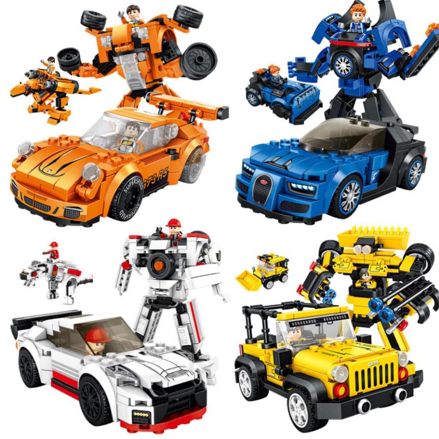 BỘ ĐỒ CHƠI XẾP HÌNH LEGO CẢNH SÁT,Lắp Ghép OTO, ROBOT, Lắp Ráp Xe Swat