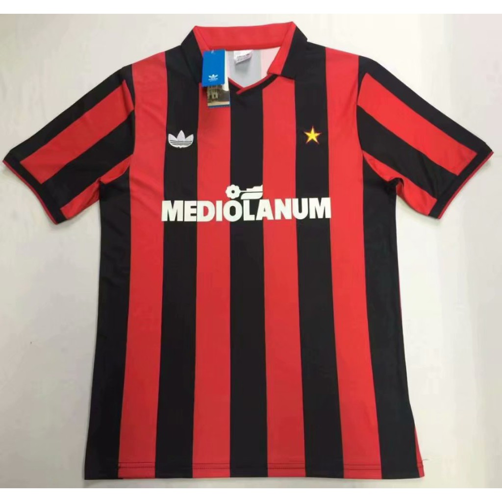 Áo Thun Bóng Đá Đội Tuyển Ac Milan World Cup 2018 Màu Đỏ Đen