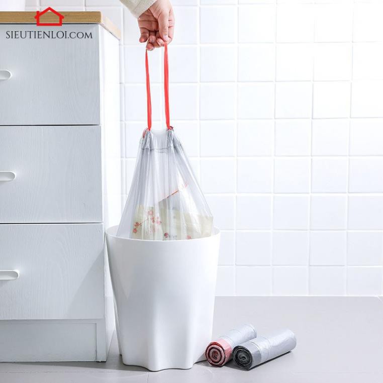 Túi Đựng Rác Lớn Tự Hủy,Có Quai Xách Dây Rút Siêu Tiện Lợi Thông Minh Giá Rẻ