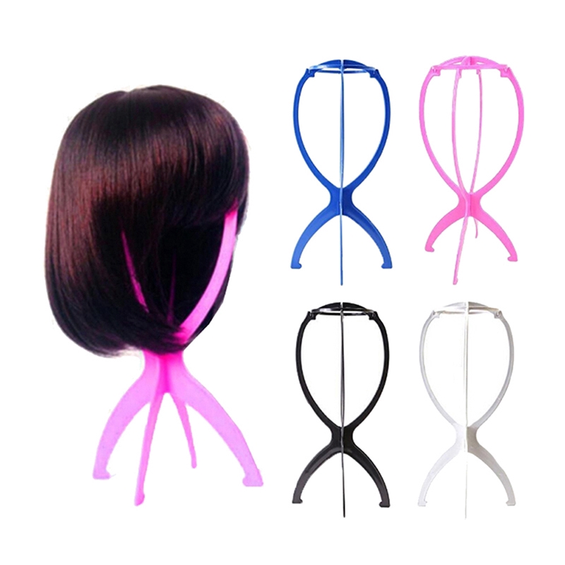 Giá đỡ tóc giả bằng nhựa 4 màu