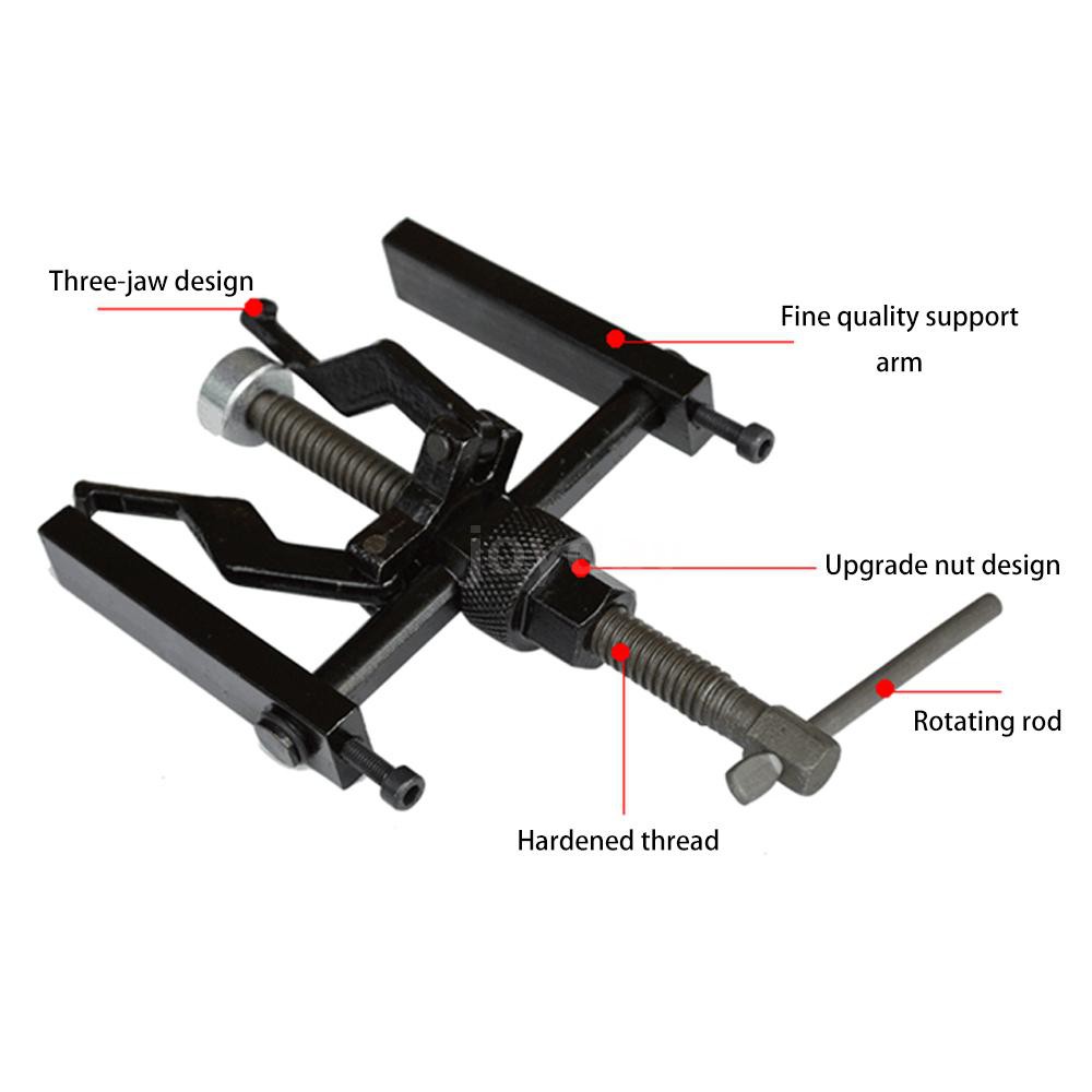 3-jaw Inner Bearing Puller Gear Extractor Heavy Duty Automotive Machine Tool Kit