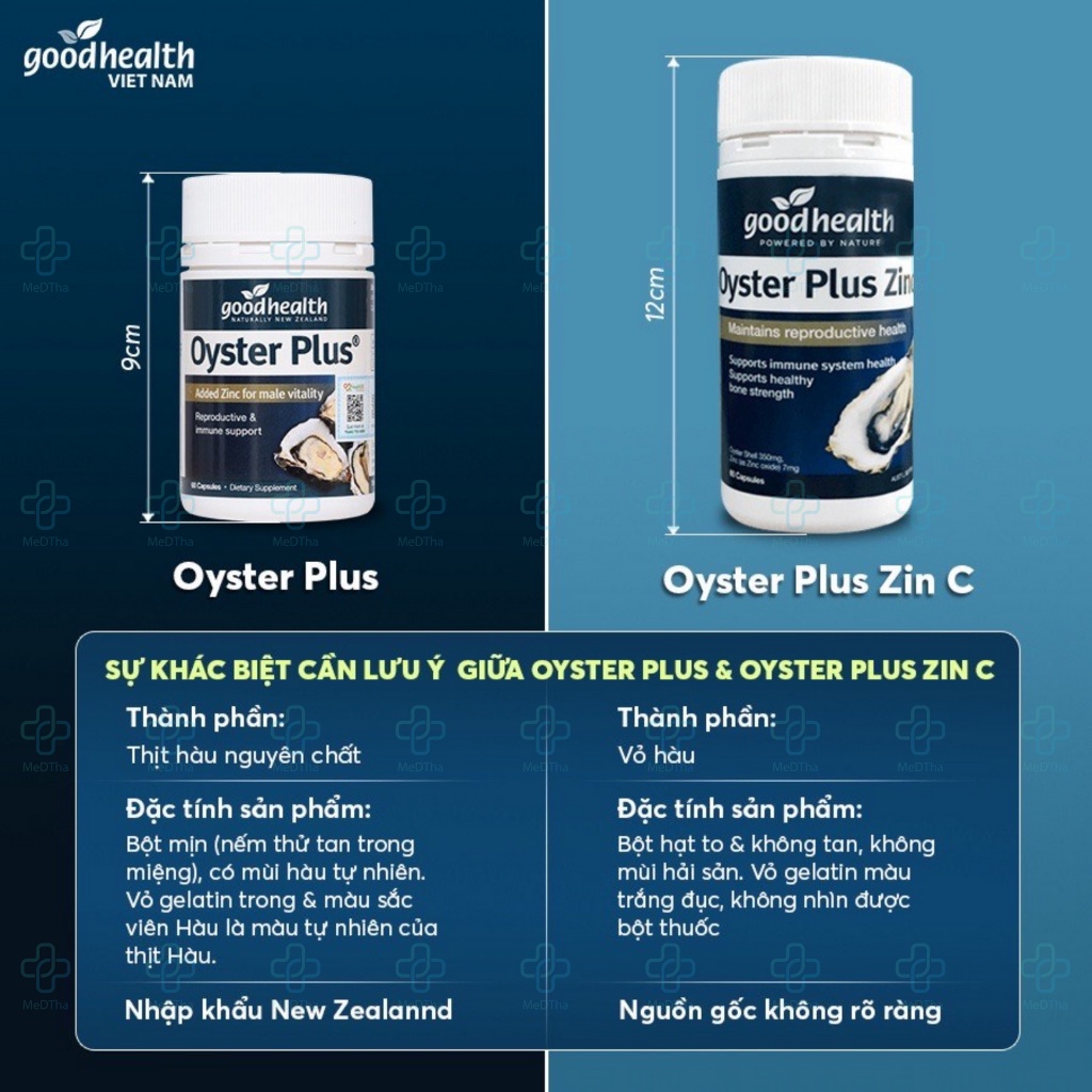 Oyster Plus - Tinh Chất Hàu, Bổ Thận Tráng Dương, Tăng Cường Sinh Lý Nam, Chứa Kẽm