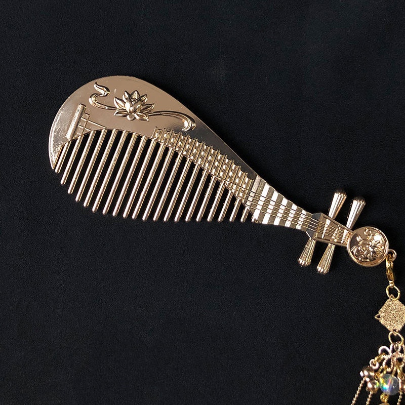 Lược Cài Tóc Pipa Phối Tua Rua Màu Sắc Đẹp Mắt Thời Trang