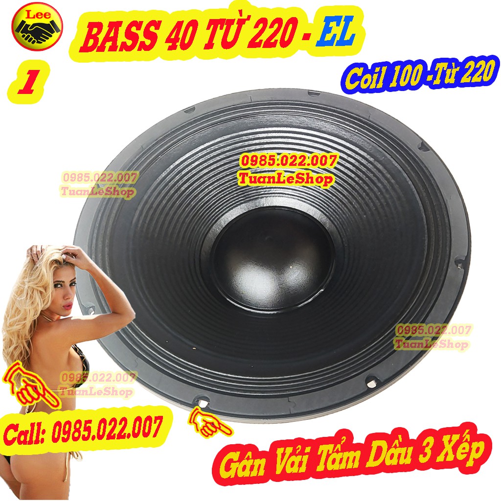 LOA BASS 40 COI 100 TU 220 EL CAO CẤP -LOA  4 TẤC – GIÁ 1 CỦ LOA RỜI