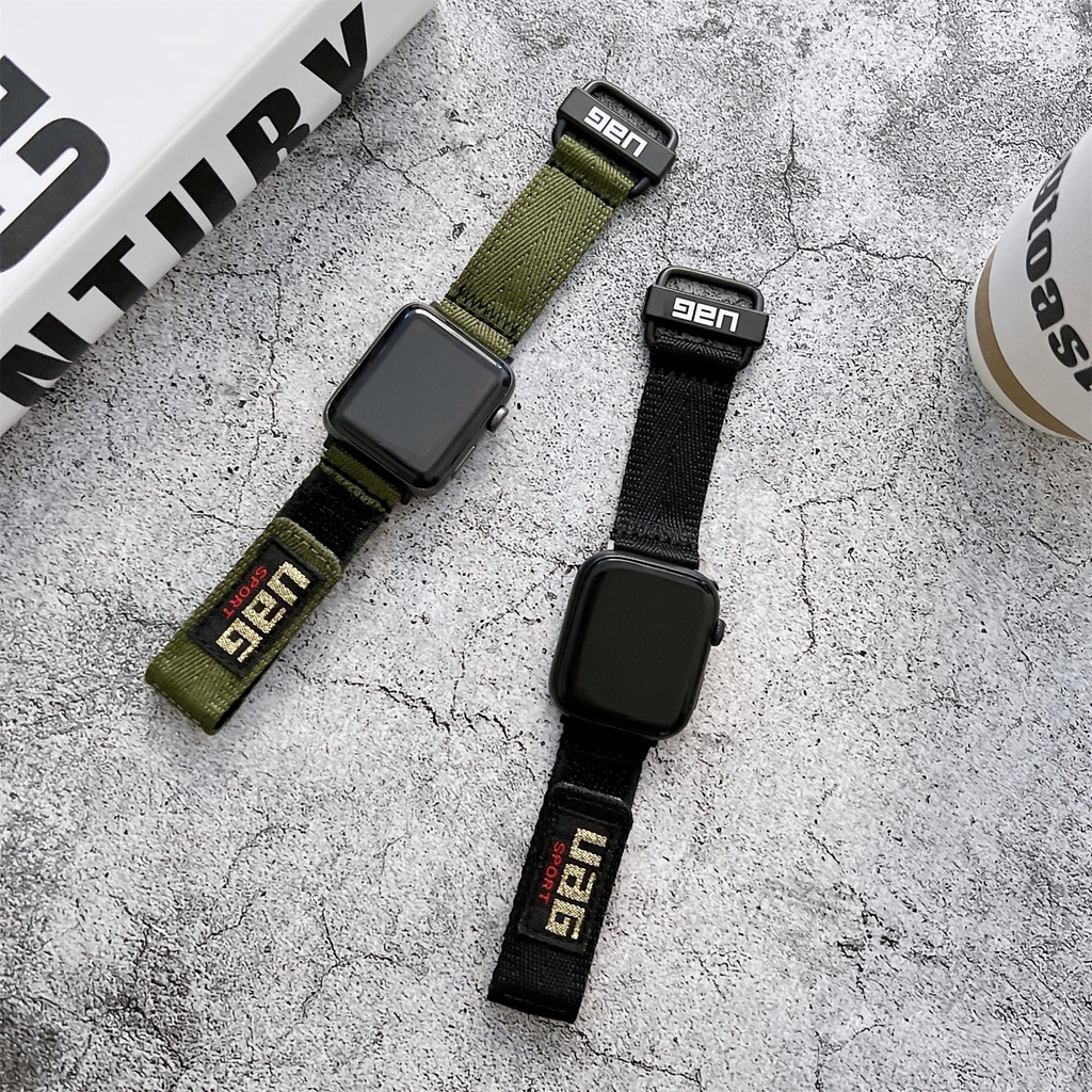 Dây Đeo Nylon Thoáng Khí 38 42mm Cho Đồng Hồ Thông Minh Apple Watch 6 5 4 3 2 1 Series 44 40mm SE 7 41 45mm
