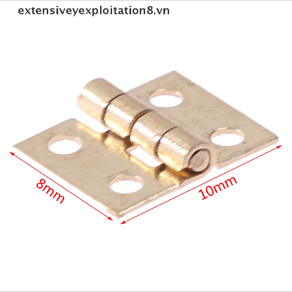 Bộ 20 Bản Lề Mini Bằng Đồng Thau Dùng Trang Trí Cửa Tủ
