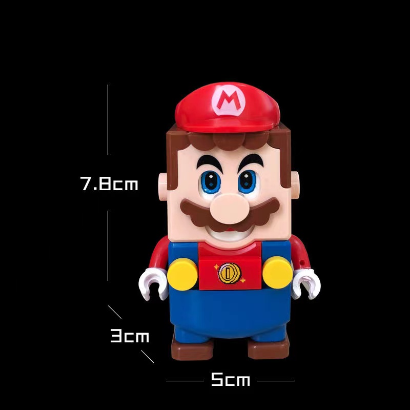 Bộ Lắp Ghép  Nhân Vật Mario Luigi