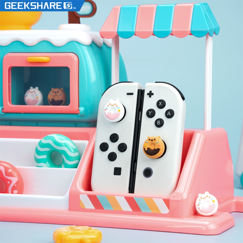 Vỏ Bọc Silicon Mềm Hình Động Vật Dễ Thương Bảo Vệ Nút Điều Khiển Chơi Game Switch Oled NS Lite Joy-con Ốp