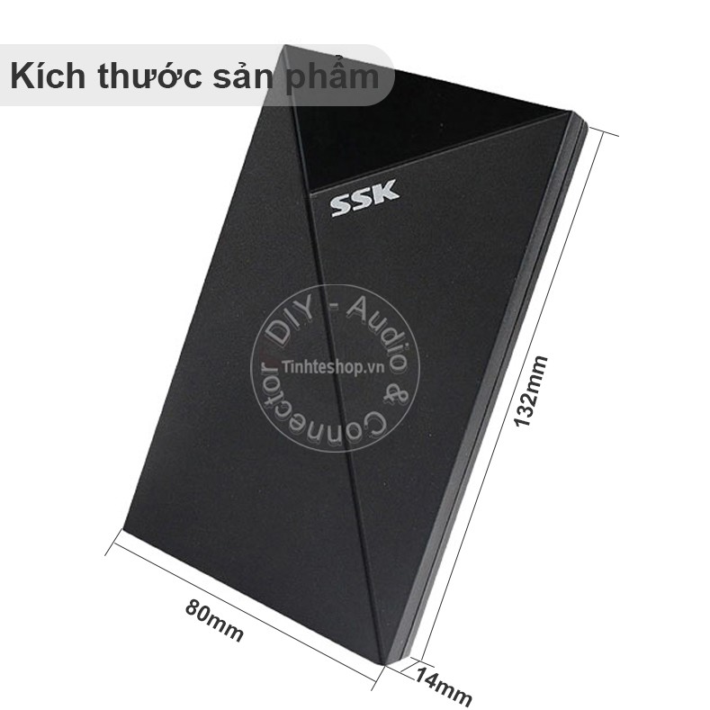 HDD box, hộp đựng và đọc dữ liệu ổ cứng SATA 2.5 inches USB 3.0 SSK SHE-088