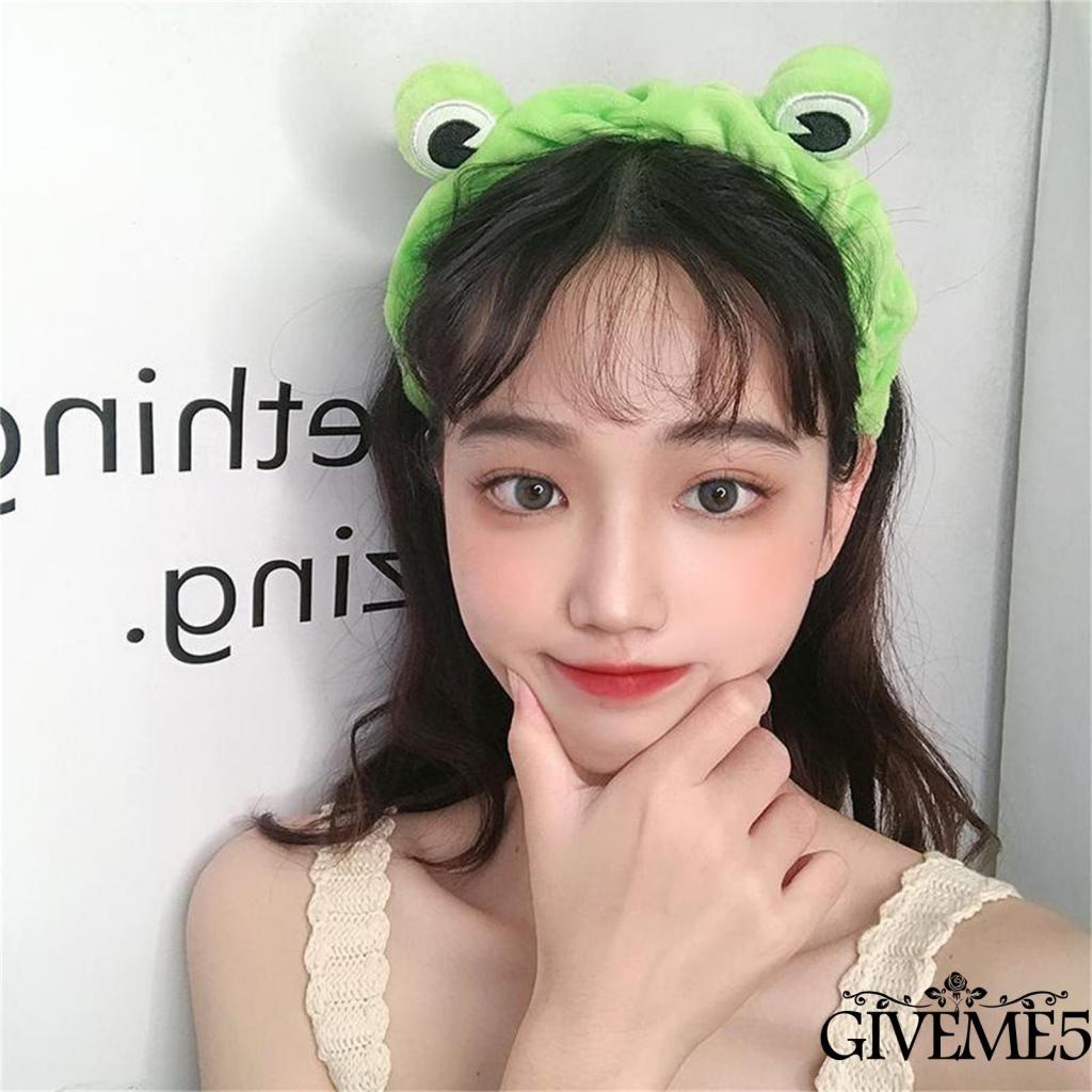 Băng đô cài tóc hình chú ếch sáng tạo cho spa/yoga