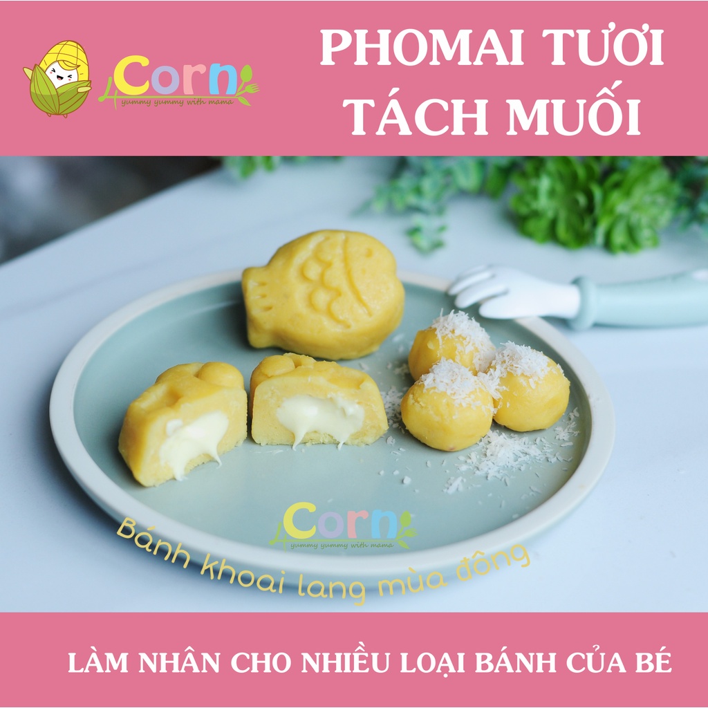 [Hàng air kèm gel lạnh] Phomai tách muối hữu cơ Hàn Quốc - Cho bé 6m+