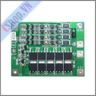 Mạch sạc bảo vệ pin 4S 14.4V 16.8V 40A – bảo vệ và sạc cân bằng