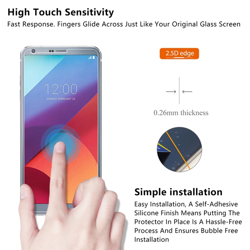[Ảnh Thật] Kính CL LG G6 Cường Lực 2.5D-9H-0.26mm