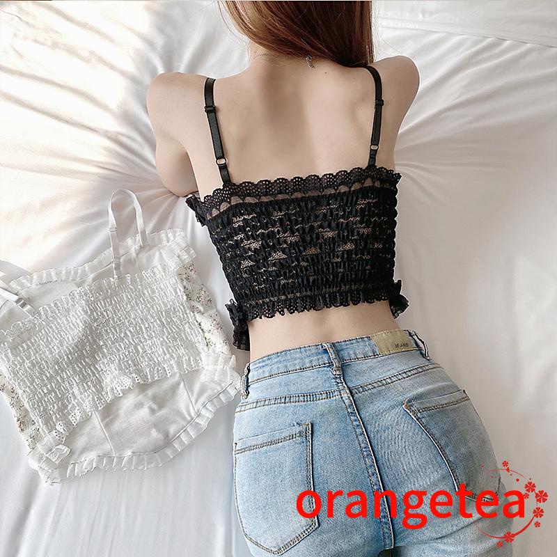 Áo Hai Dây Không Gọng In Họa Tiết Hoa Thời Trang Mùa Hè Cho Nữ