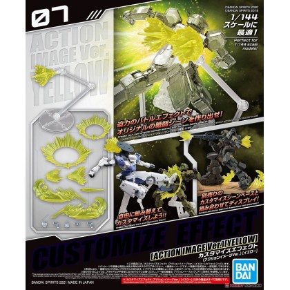 Phụ Kiện mô hinh CUSTOMIZE EFFECT (ACTION IMAGE Ver.) [YELLOW] Bandai