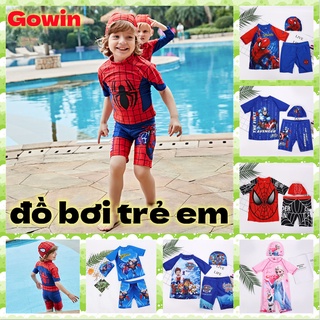 3 bộ) áo tắm trẻ em bộ ba mảnh đồ bơi bé trai