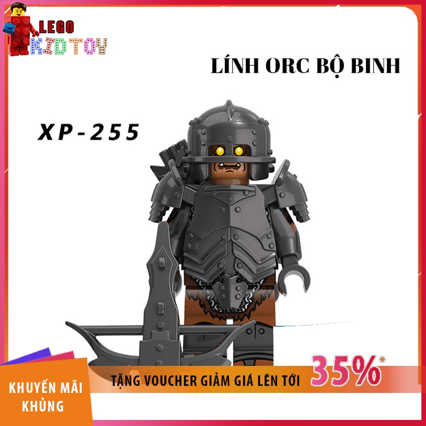 Đồ Chơi Lego Minifigures Lord of The Ring Quỷ ORC Uruk-Hai -255