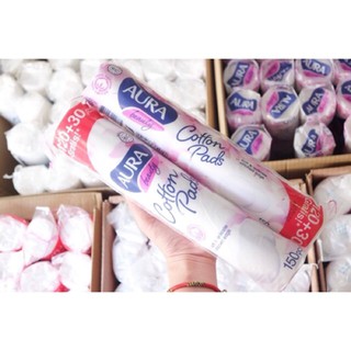 Bông tẩy trang aura 150 miếng