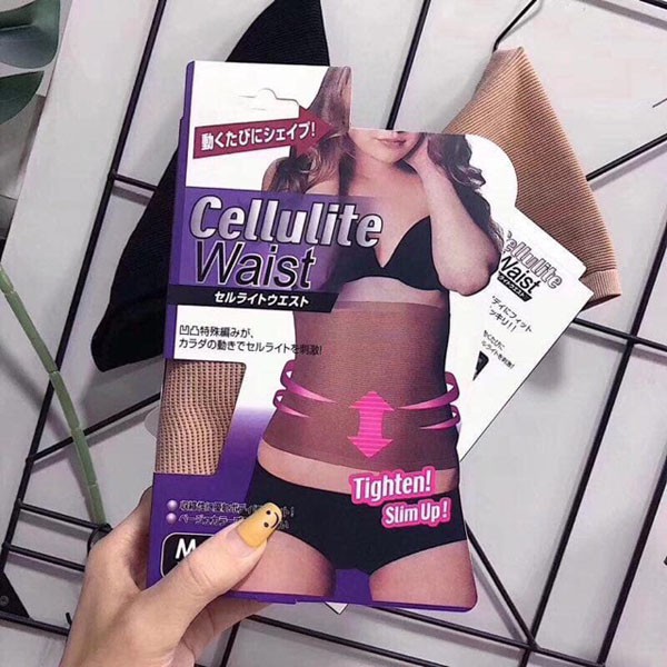 Gen Nịt Bụng Giảm Mỡ CELLULITE Waist - Hàng Japan - Đốt Mỡ Cho Eo Thon Gọn - Free Size ( 100% ảnh Thật )