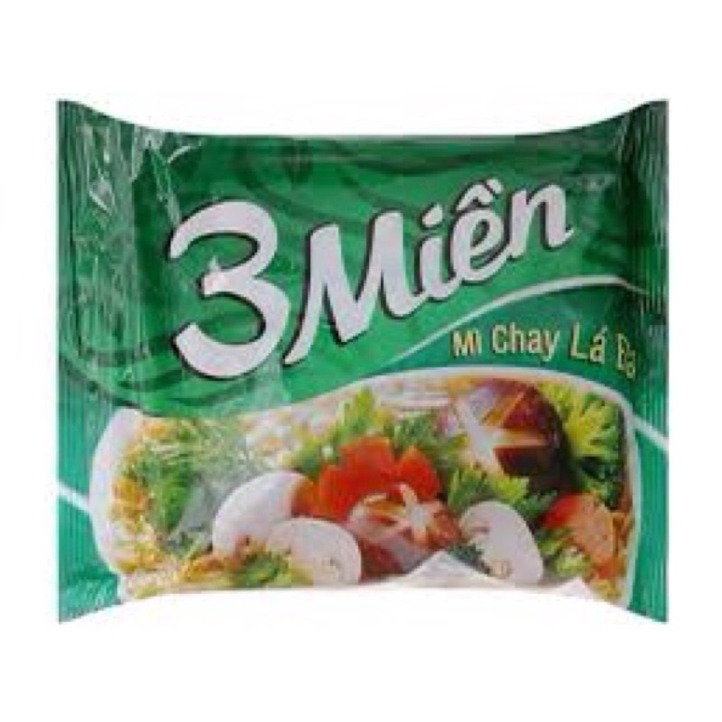 Thùng mì chay lá đa ba miền 30 gói