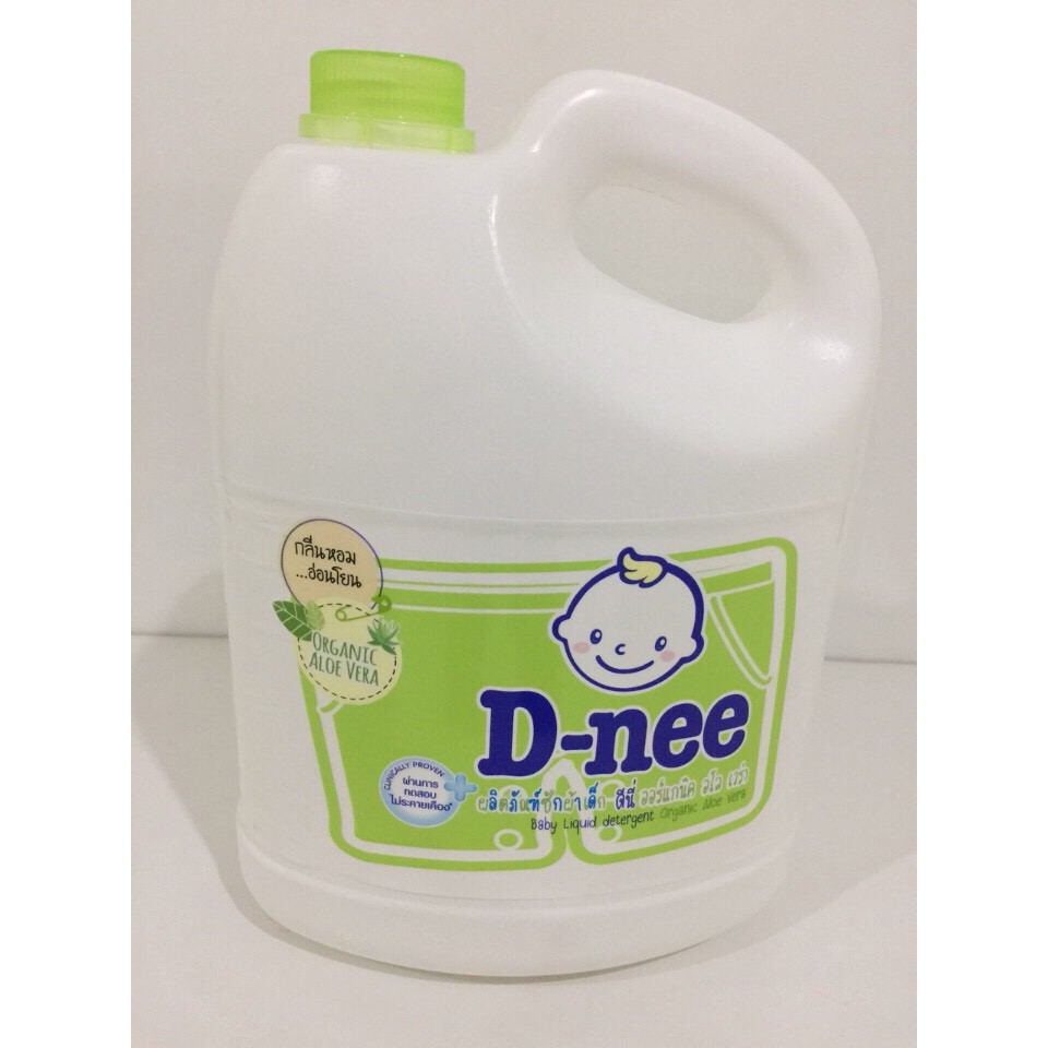 NƯỚC GIẶT XÃ D-NEE MÀU XANH LÁ 3LIT ORGANIC