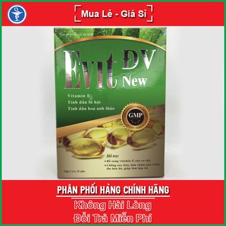 Evit ĐV New 50 viên uống bổ sung vitamin E cho cơ thể, hỗ trợ chống oxy hóa, làm chậm quá trình lão hóa da, yespharmacy