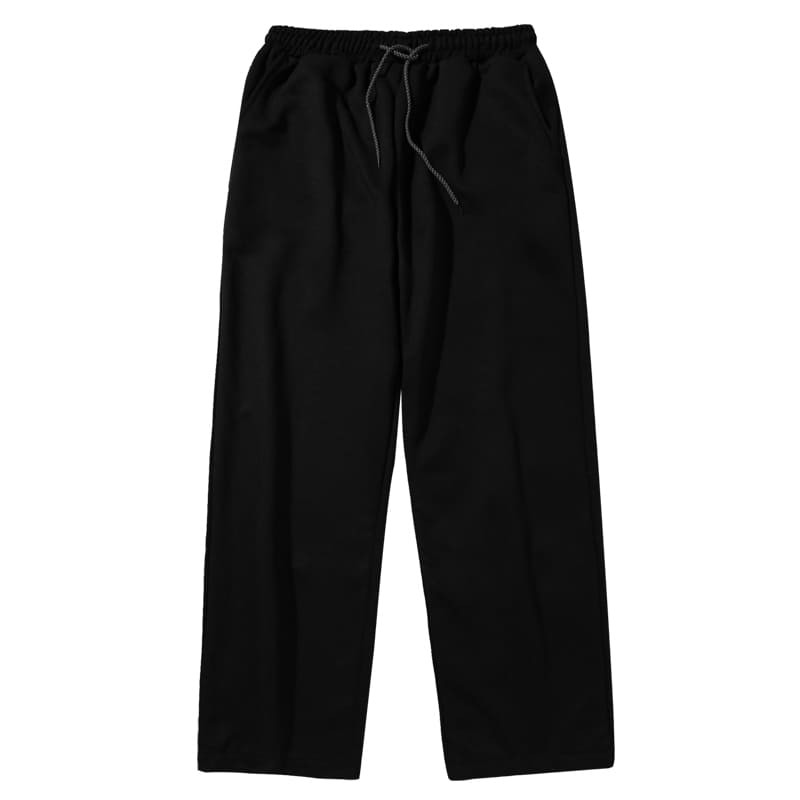 Quần thun đen ống rộng ống suông baggy nam nữ PHong cách unisex - vải co giãn tốt quần ulzzang