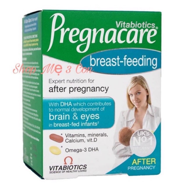 Vitamin Pregnacare dành cho phụ nhữ sau sinh cho con bú