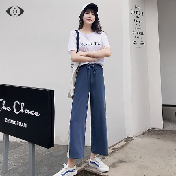 Quần Dài Nữ Ống Rộng Lưng Cao Thời Trang Hàn | BigBuy360 - bigbuy360.vn