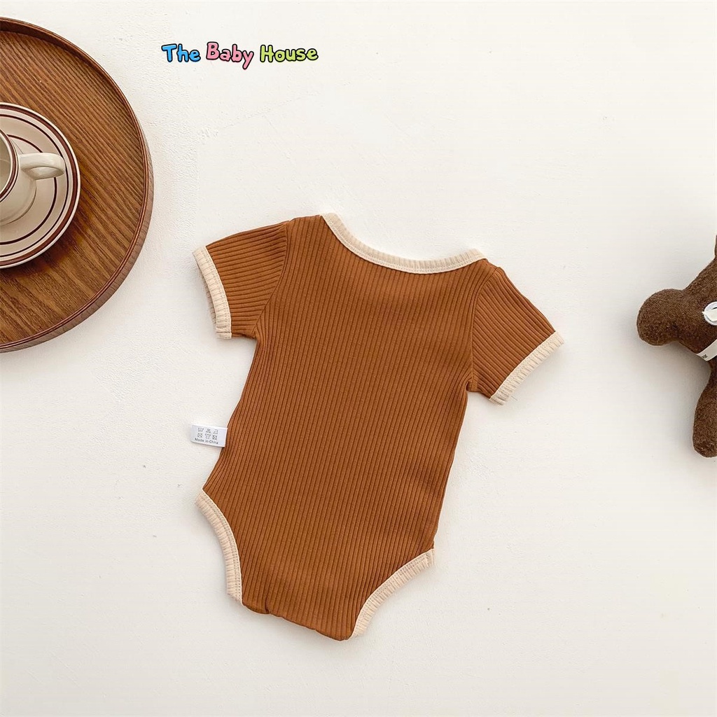 Bộ Áo Liền Thân Cho Bé  𝐅𝐑𝐄𝐄𝐒𝐇𝐈𝐏 Bodysuit Tay Ngắn Phong Cách Đơn Giản Thoải Mái Dễ Thương  Cho Bé