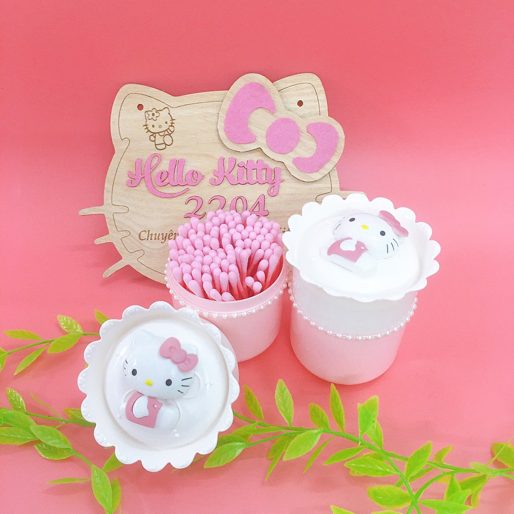 🍒🍒Đựng tăm bông Hello Kitty