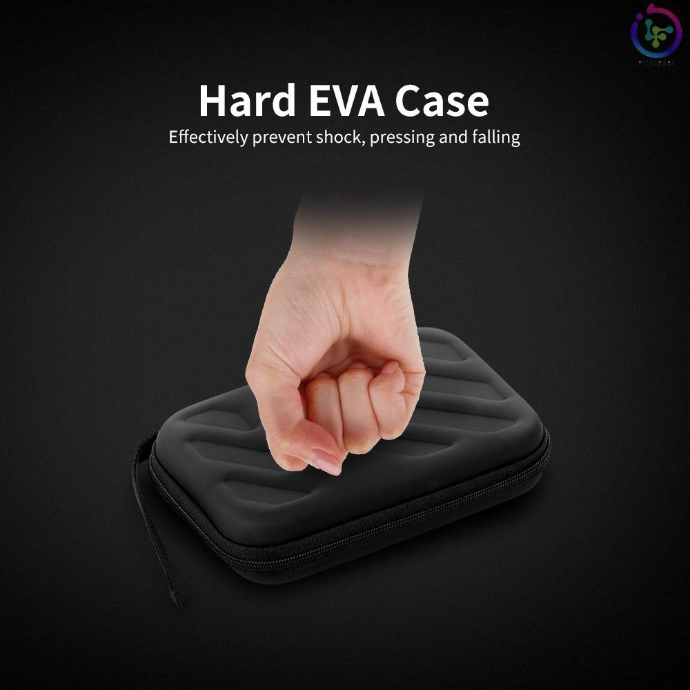 Túi đựng ổ đĩa cứng EVA chống sốc 2.5in HDD có ngăn lưới mềm bên trong