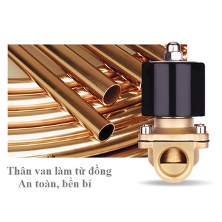 Van điện từ phi 27 220v thường đóng loại tốt van nước đóng mở bằng điện