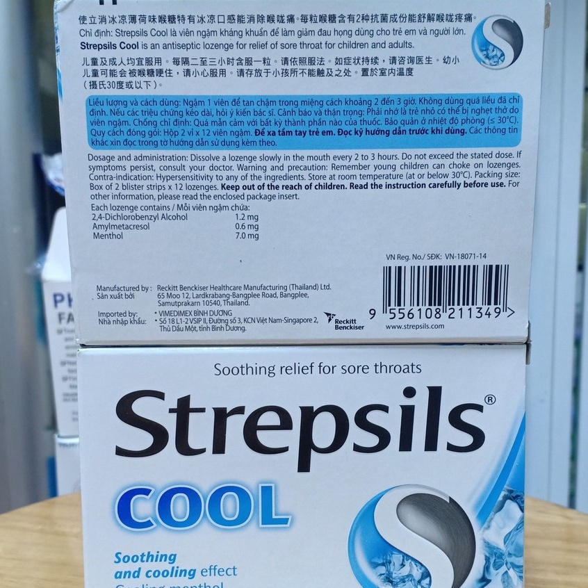 Viên Ngậm Ho Strepsils